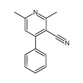 2,6-Dimethyl-4-phenyl-3-pyridinecarbonitrile Structure