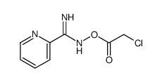 N-chloroacetoxy-pyridine-2-carboximidic acid amide Structure