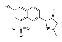 7-(4,5-dihydro-3-methyl-5-oxo-1H-pyrazol-1-yl)-3-hydroxynaphthalene-1-sulphonic acid Structure