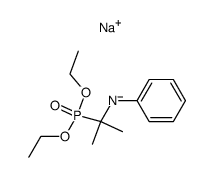 diethyl 1-anilino-1-methylethylphosphonate amino-anion, sodium salt结构式