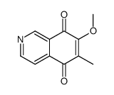 7-methoxy-6-methylisoquinoline-5,8-dione结构式