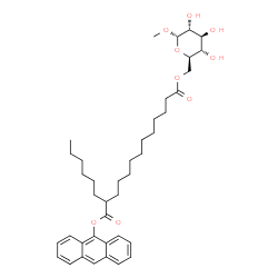 methyl alpha-D-6-(12-(9-anthroyl)stearoyl)glucoside结构式