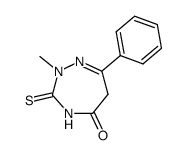 2-methyl-5-oxo-7-phenyl-3-thioxo-3,4,5,6-tetrahydro-2H-1,2,4-triazepine Structure