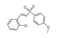 (E)-1-(2-((4-methoxyphenyl)sulfonyl)vinyl)-2-chlorobenzene结构式