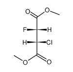 Butanedioic acid, 2-chloro-3-fluoro-, dimethyl ester, (R*,S*)- (9CI) Structure