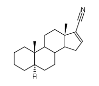 5α-Androst-16-ene-17-carbonitrile结构式