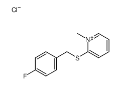 2-[(4-fluorophenyl)methylsulfanyl]-1-methylpyridin-1-ium,chloride Structure