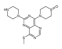 8-methylthio-4-(1-oxido-thiomorpholino)-2-piperazino-pyrimido-[5,4-d]-pyrimidine Structure