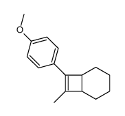 7-(4-methoxyphenyl)-8-methylbicyclo[4.2.0]oct-7-ene结构式