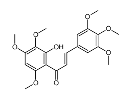 6'-hydroxy-3,4,5,2',4',5'-hexamethoxychalcone结构式