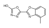 5-(4-methyl-1,3-benzoxazol-2-yl)-3H-1,3,4-oxadiazol-2-one Structure