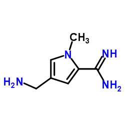 1H-Pyrrole-2-carboximidamide,4-(aminomethyl)-1-methyl-A structure