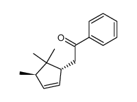 Ethanone, 1-phenyl-2-[(1R,4R)-4,5,5-trimethyl-2-cyclopenten-1-yl]- (9CI) structure