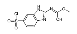 methyl N-(6-chlorosulfonyl-1H-benzimidazol-2-yl)carbamate结构式