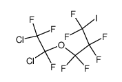 1,2-dichloro-6-iodo-1,1,2,4,4,5,5,6,6-nonafluoro-3-oxahexane Structure