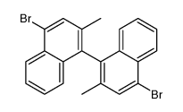 4-bromo-1-(4-bromo-2-methylnaphthalen-1-yl)-2-methylnaphthalene结构式