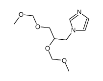 1-[2,3-bis(methoxymethoxy)propyl]imidazole结构式