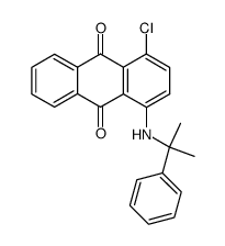 1-chloro-4-((2-phenylpropan-2-yl)amino)anthracene-9,10-dione结构式