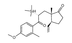 rac-3-Methoxy-11ξ-trimethylsilyl-6,7:8,9-diseco-1,3,5(10),7-oestratetraen-9,17-dion结构式