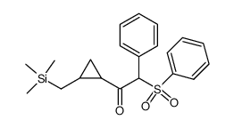 2-phenyl-2-(phenylsulfonyl)-1-(2-((trimethylsilyl)methyl)cyclopropyl)ethan-1-one结构式