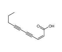 (E)-dec-2-en-4,6-diynoic acid结构式