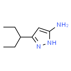 1H-Pyrazol-3-amine,5-(1-ethylpropyl)-结构式