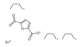 tributylstannyl 5-nitrofuran-2-carboxylate结构式