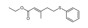 ethyl (E)-3-methyl-5-(phenylthio)pent-2-enoate Structure