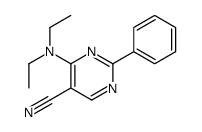 4-(diethylamino)-2-phenylpyrimidine-5-carbonitrile Structure