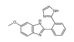 2-[2-(1H-imidazol-2-yl)phenyl]-6-methoxy-1H-benzimidazole结构式