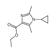 1H-Imidazole-4-carboxylicacid,1-cyclopropyl-2,5-dimethyl-,ethylester(9CI) Structure