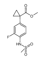 methyl 1-[3-fluoro-4-(methylsulfonylamino)phenyl]cyclopropanecarboxylate Structure