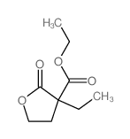 ethyl 3-ethyl-2-oxo-oxolane-3-carboxylate structure