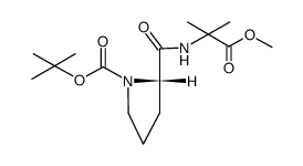 Boc-Pro-Aib-OMe结构式