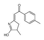 3-methyl-5-[2-(4-methylphenyl)-2-oxoethylidene]pyrrolidin-2-one结构式