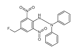 2-[4-(fluoromethyl)-2,6-dinitrophenyl]-1,1-diphenylhydrazine结构式