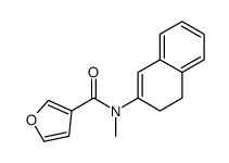 N-(3,4-dihydronaphthalen-2-yl)-N-methylfuran-3-carboxamide结构式