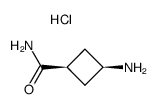 hydrochloride of amide of cis-3-aminocyclobutane-1-carboxylic acid Structure