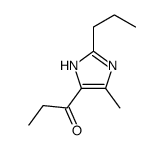 1-(5-methyl-2-propyl-1H-imidazol-4-yl)propan-1-one结构式