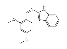 N-(1H-benzimidazol-2-yl)-1-(2,4-dimethoxyphenyl)methanimine Structure