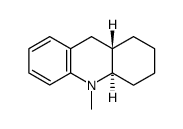 (+/-)-10-methyl-(4ar,9at)-11,2,3,4,4a,9,9a,10-octahydro-acridine结构式