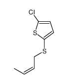 2-but-2-enylsulfanyl-5-chlorothiophene Structure