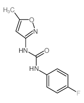 N-(4-Fluorophenyl)-N-(5-methyl-3-isoxazolyl)urea结构式