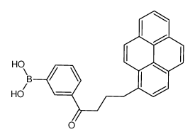 [3-(4-pyren-1-ylbutanoyl)phenyl]boronic acid Structure