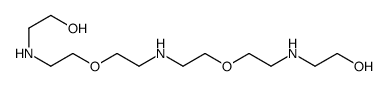 2-[2-[2-[2-[2-(2-hydroxyethylamino)ethoxy]ethylamino]ethoxy]ethylamino]ethanol Structure