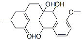 (+)-3,4,5,6,6a,7,12,12a-Octahydro-6a,7,12-trihydroxy-8-methoxy-3-methylbenzo[a]anthracene-1(2H)-one结构式