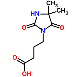 4-(4,4-DIMETHYL-2,5-DIOXO-IMIDAZOLIDIN-1-YL)-BUTYRIC ACID结构式