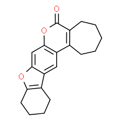 2,3,4,5,10,11,12,13-octahydrobenzofuro[3,2-g]cyclohepta[c]chromen-6(1H)-one Structure