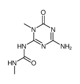 4-amino-1-methyl-6-(N'-methyl-ureido)-1H-[1,3,5]triazin-2-one Structure