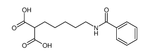 (5-benzoylamino-pentyl)-malonic acid Structure